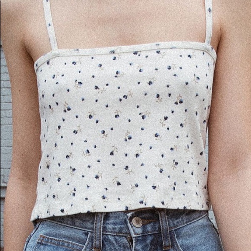 floral brandy melville faye tank top